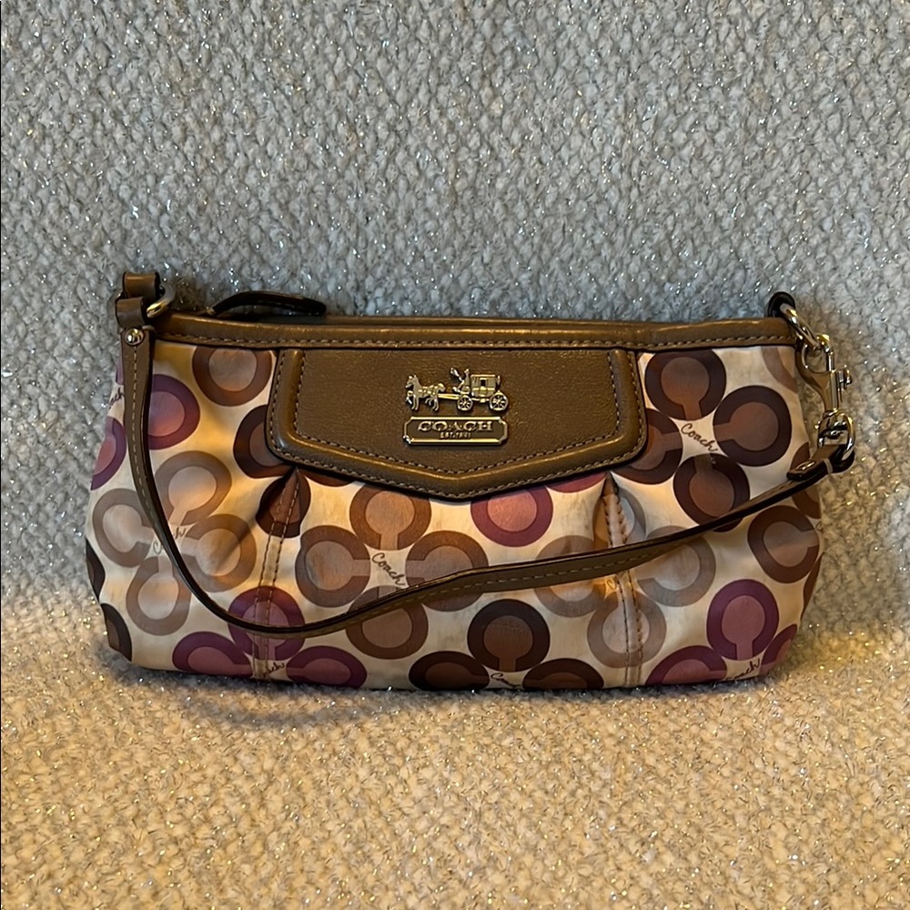 Coach Multicolor Signature Wristlet